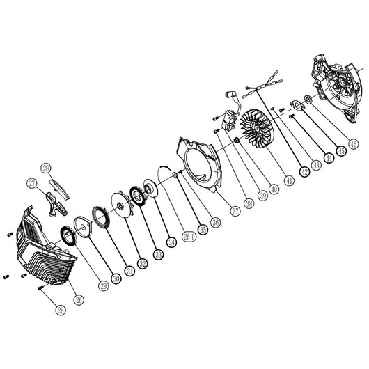 Стартер, магнето и маховик Champion CP350